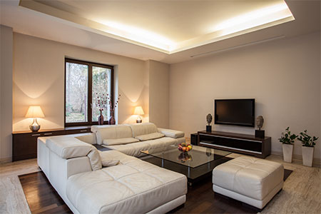 Living room lighting control