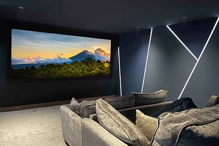 A home cinema in action